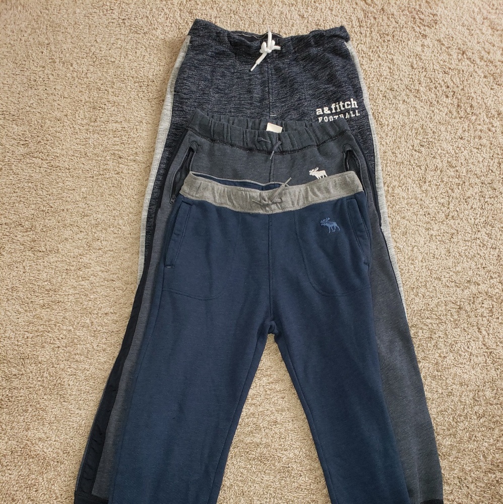 3 pair of Abercrombie sweatpants